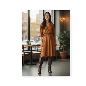 Luxe: new Goldenbleu ♔ Carly Fold Over Wedge Heel Tall Leather Boots ♔ Taupe ♔